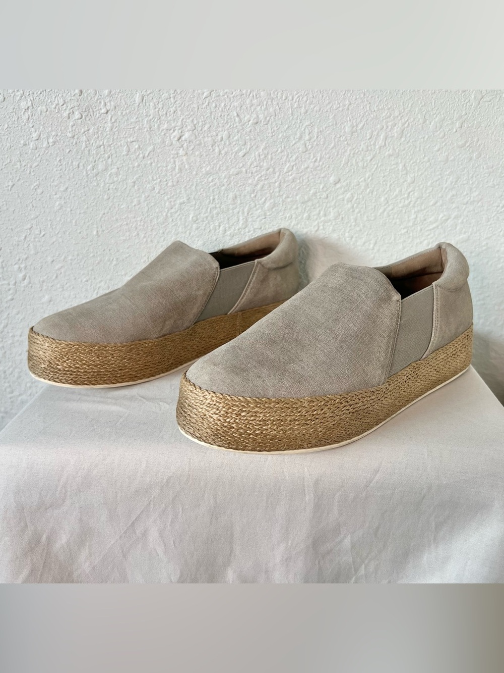 Vince Wilden Suede Espadrille Slip-On Platform Sneaker